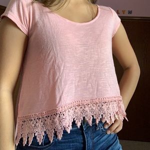 Coral Crop Top